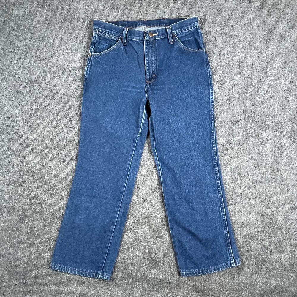Red Kap Jeans Mens 32x37U Blue Denim Workwear Utility Straight‎ Leg Work Pants